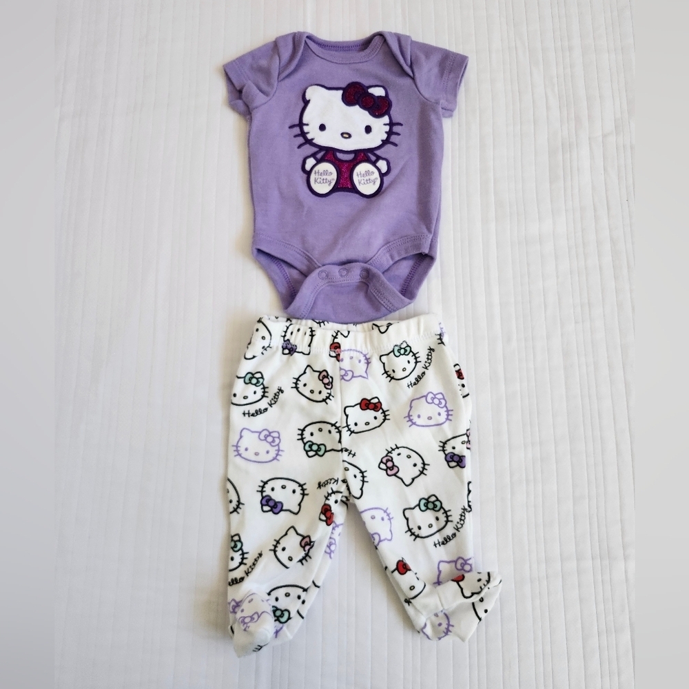 Hello Kitty Lavender Baby Outfit